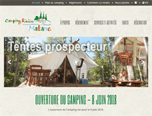 Tablet Screenshot of campingmatane.com